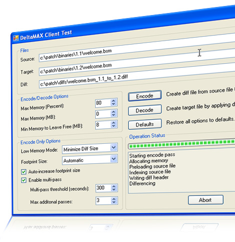 DeltaMAX Binary Differencing SDK for Windows