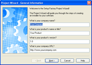 Project Wizard