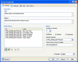 Screen Properties