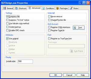 Advanced File Settings Advanced File Settings