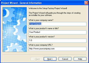 Project Wizard - Create a Windows Installer In Minutes