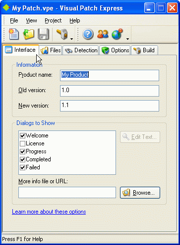 Visual Patch Express Screenshot