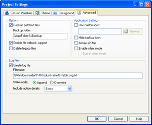 Advanced Project Settings