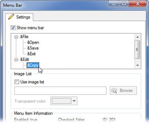 Application Menu Bars