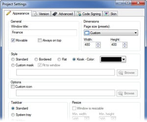 Autoplay Window Styles