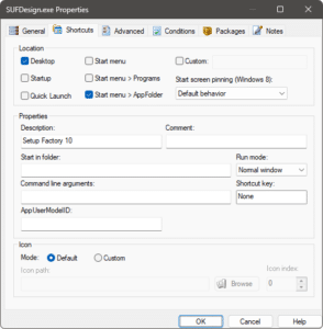 Creating Shortcuts