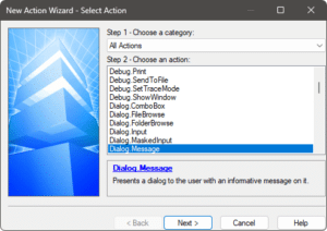 Extensive Action Library