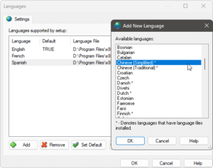 Language Support