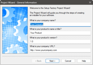 Project Wizard - Create a Windows Installer In Minutes